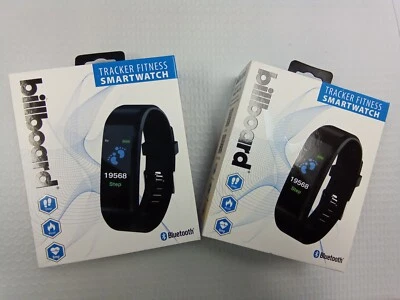Set of 2 - BILLBOARD Tracker Fitness Smartwatch Bluetooth - Black Model BB2657 - Image 1 of 4
