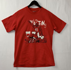 VTG 90’s Hanes 50/50 Single Stitch Red T-Shirt L Made In USA Wild Thing Football