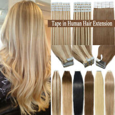 Invisible Tape-in Human Hair Extensions 100% Remy Hair Straight Hair 14