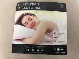 OPAL Polar Beige King size ( 108 x 90 ) Fleece Light Weight Cover Blanket - Picture 1 of 10