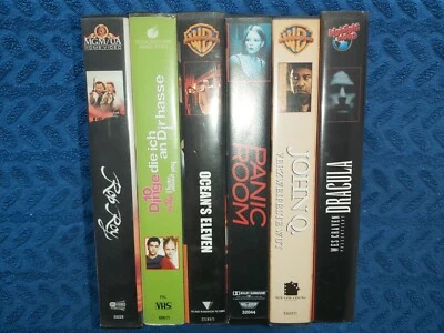 6 verschiedene VHS-Filme (--4-- FSK ab 16 Jahre) - Bild 1 von 4