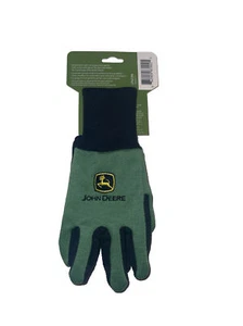 NWT JOHN DEERE Light-Duty Cotton Grip Gloves Gardening Gloves YOUTH SIZE - Picture 1 of 7