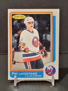 1986-87 O-Pee-Chee Pat LaFontaine #2 New York Islanders HOF - Picture 1 of 2