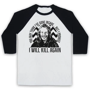 TWIN PEAKS UNOFFICIAL KILLER BOB I WILL KILL AGAIN TV 3/4 SLEEVE BASEBALL TEE - Picture 1 of 11