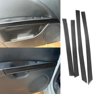 4x Cubierta de panel de puerta interior de fibra de carbono para Seat Leon MK2 2005-2012 accesorios - Imagen 1 de 20
