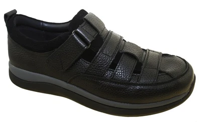 Sandalia Zapato Diabético Propet Para Hombre Estilo Extra Profundo Prescott MSA023L Negro Foto 1 de 4