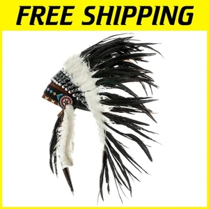 Leder Feder Kopfschmuck | Indianer inspiriert - Bild 1 von 8