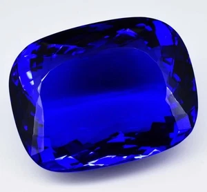 Flawless D Block Tanzanite 723.10 Ct Stunning Cushion  Loose Gemstone - Picture 1 of 4