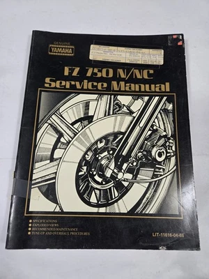 1985 Yamaha FZ750 OEM Service Repair Shop Manual - Image 1 of 2