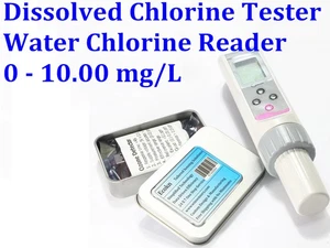 Probador de cloro disuelto lector de agua portátil detector analizador 0 - 10,00 mg/L - Imagen 1 de 12