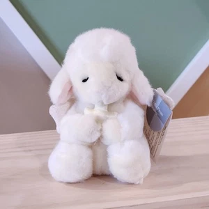 5" Russ LI'L BLESSINGS Angel Lamb Cross Plush Stuffed Baptism Confirmation Gift - Picture 1 of 8