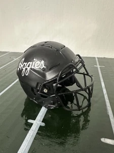 Texas A&M Aggies Black Matte Finish Schutt F7 Pocket Pro Custom 3D Resin Helm - Bild 1 von 3