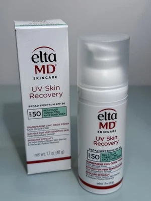 Elta MD UV Skin Recovery Red Color Correcting SPF50 48g 1.7oz TINTED EXP 07/2027 - Image 1 of 4