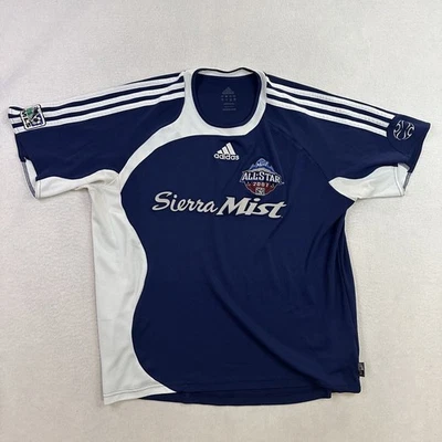 Camiseta MLS Fútbol 2007 All Star Game Sierra Mist Adidas EE. UU. Grande USMNT RARA Foto 1 de 4