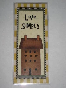 PRIMITIVE LAMINATED BOOKMARK LIVE SIMPLY SALT BOX HOUSE- PLP4 - Bild 1 von 1