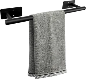 Self Adhesive Bath Towel Bar, Stainless Steel Towel Racks for Bathroom No Drilli - Picture 1 of 8