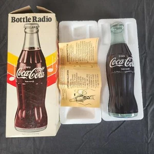 Coca-Cola Bottle Radio AM/FM Works! With Box and Instructions - Picture 1 of 4