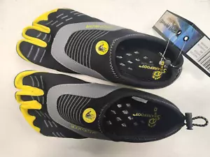 Body Glove Barefoot Cinch Water Shoe, Black/Yellow, Men's Size 10 (F8B2812) - Picture 1 of 11