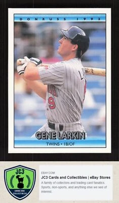 1992 Donruss #496 Gene Larkin - Minnesota Twins - Image 1 of 2
