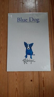 BLUE DOG - NEW IN SEALED ORIGINAL PLASTIC  1997 CALENDAR - GEORGE RODRIGUE, NICE - Image 1 of 4