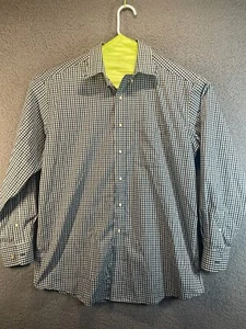 U.S. POLO Mens plaid Dress Shirt Size 16-16.5 34/25 business preppy - Picture 1 of 6