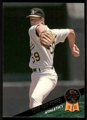 1993 Leaf #448 Todd Van Poppel - Image 1 of 2