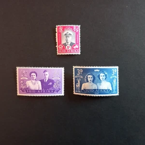 COLONIE INGLESI - SOUTH AFRICA 1947/ ROYAL VISIT, SERIE DI 3 VAL. INTEGRI MNH** - Imagen 1 de 2