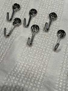 6 Pack Swivel Swing Magnetic Hook 30LBS Heavy Duty Magnetic Hooks Strong Magnet - Picture 1 of 6