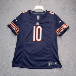 Mitchell Trubisky Chicago Bears Football Jersey Womens XL Blue Nike On Field NFL - Picture 1 of 8