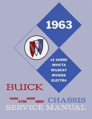 1963 Buick Electra Invicta Lesabre Riviera Shop Service Repair Manual Book OEM