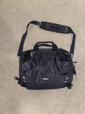 Bolso de Viaje de Hombro OGIO Messenger Laptop Negro Nylon con Cremallera 17x15 ¡Resistente! Foto 1 de 4