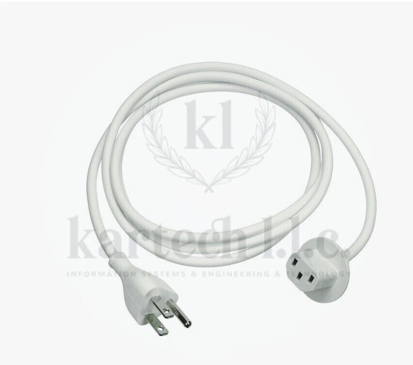 Apple iMac 6 FT Power Cord 3-Prong Cable (Original) A7 10A 125V - Image 1 of 2