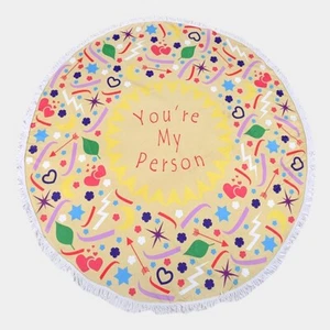 You Are My Person rundes Strandtuch weich Frottee Mandala Decke Sommer Pickn - Bild 1 von 1