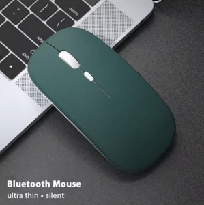 Silent Bluetooth Mouse Quiet Thin Slim Matte Optical Mouse Wireless (New) - Picture 1 of 13