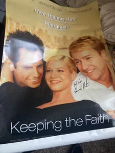 Edward Norton, handsigniertes Filmplakat, Keeping the Faith, 40" x 26" - Bild 1 von 14