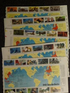 US World War II Complete Set Half Sheets 29 & 32 Cent (MNH) FV$14.80 SKU#15406 - Picture 1 of 1