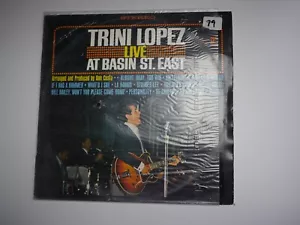 TRINI LOPEZ LIVE AT BASIN ST. EAST VINYL LP - Picture 1 of 3