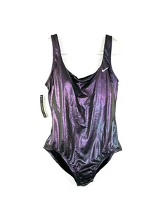Nike Womens Onyx Flash One Piece Swimsuit Small - Picture 1 of 4