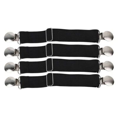 4 PIEZAS Abrazaderas para piernas para pantalones de motocicleta correas clips soporte ryder estribos AJUSTABLES Foto 1 de 4
