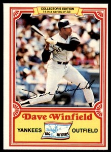 1981 Topps.Drake's Big Hitters Dave Winfield . New York Yankees #14