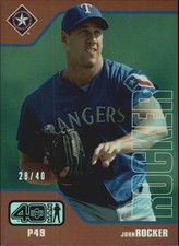 2002 (RANGERS) Upper Deck 40-Man Electric Rainbow #237 John Rocker /40