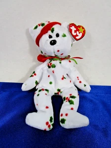 Mistletoe Beanie Baby with Tags 1998 Holiday Teddy 9" Stuffed Plush - Picture 1 of 9