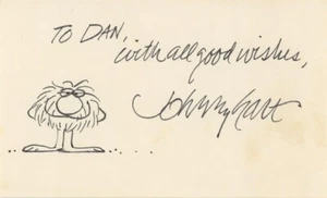 Johnny Hart - Signed Notecard (Cartoonist) - Bild 1 von 1