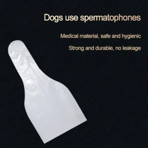 Dog Semen Collection Sheaths Canine Artificial Insemination Dog Breeding 100pcs - Picture 1 of 5