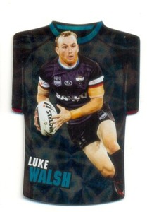 2009 Select Classic NRL Jersey Die Cut Card JDC63 Luke Walsh - Penrith Panthers