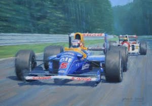 Tarjeta de cumpleaños en blanco para autos de carreras de autos de Nigel Mansell Williams Fórmula 1 F1 - Imagen 1 de 1
