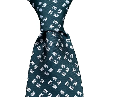 Vintage Christian Dior Men Silk Necktie Green Macaron Corpcore Preppy 90s Career - Image 1 of 4