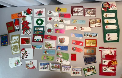 Vintage Christmas Gift Tags Unused 200+ - Image 1 of 4