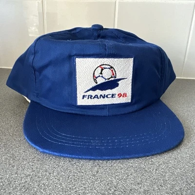 France World Cup 98 Football Official Baseball Cap Sony Signatures Vintage NEW - Image 1 of 4