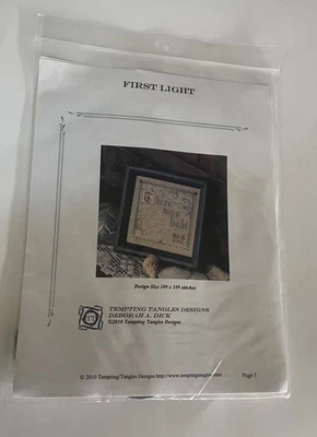 FREE SHIP! First Light Tempting Tangles Designs Cross Stitch Pattern w/ Thread - Image 1 of 2